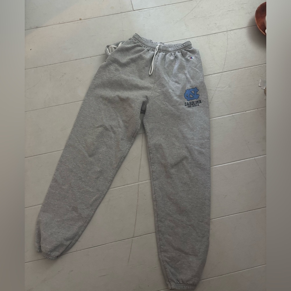 UNC cuffed gray sweatpants